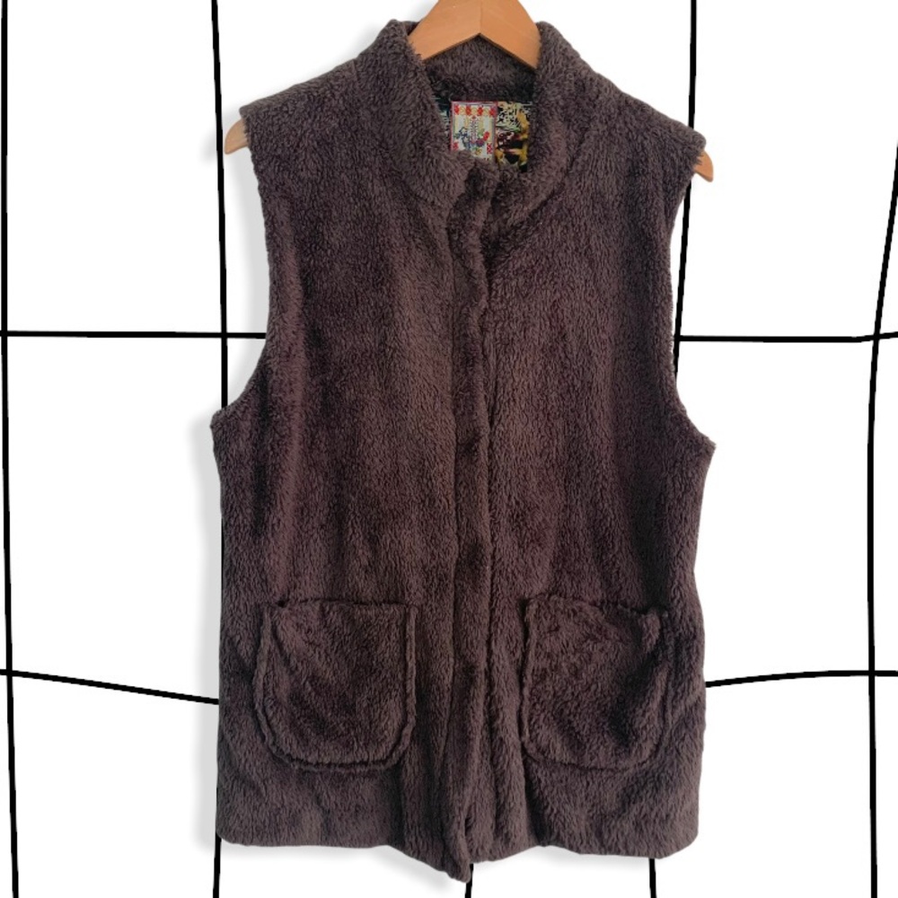Johnny was fluffy vest
